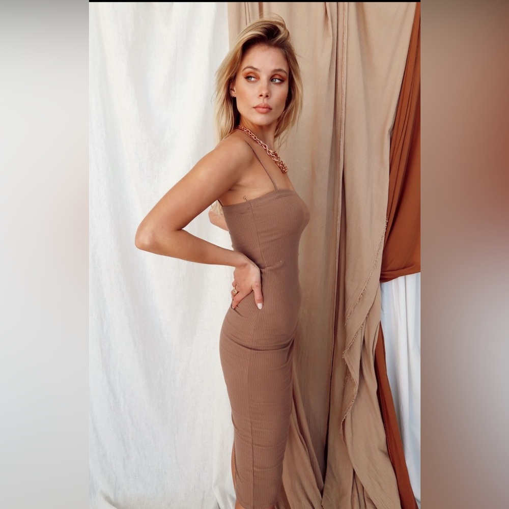 12th Tribe Summer Hues Ribbed Mini Dress